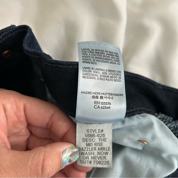 Mother The Mid Rise Dazzler Ankle jeans Now or Never 26 - Picture 15 of 15